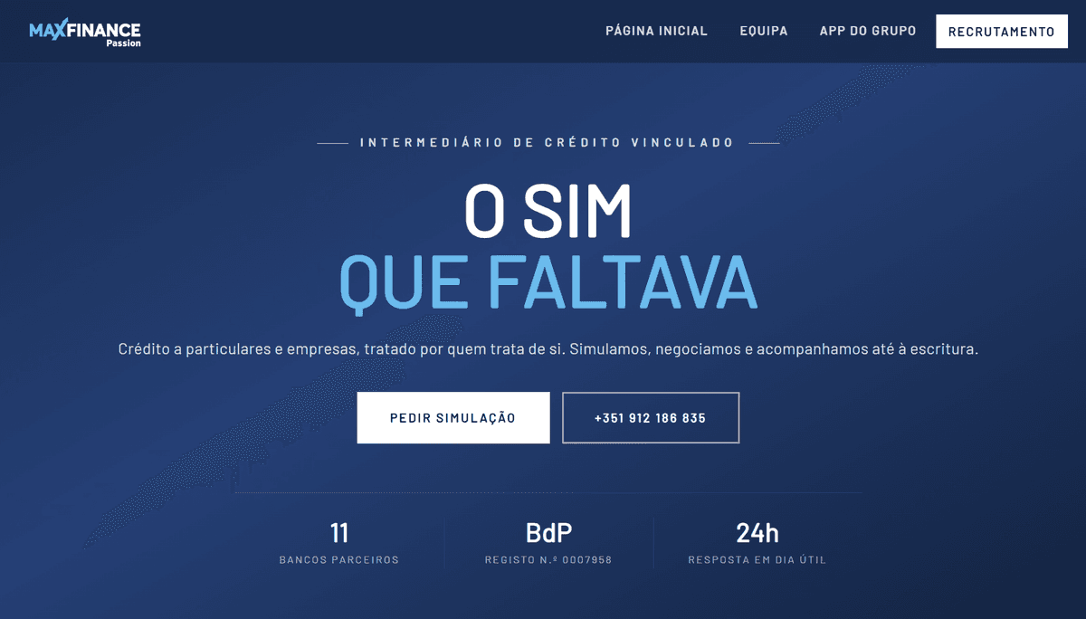 MaxFinance Passion: Credibilidade e conversão na intermediação de crédito
